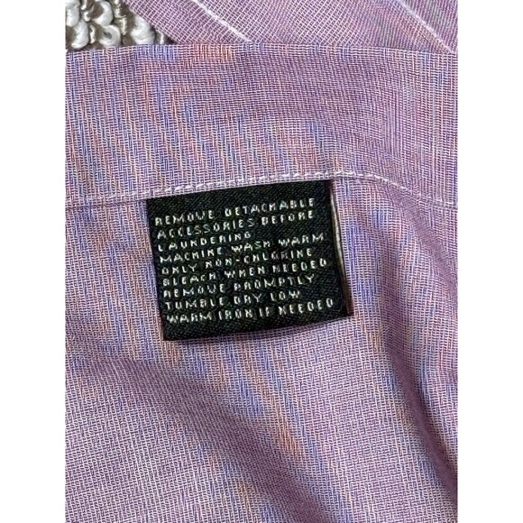 Lauren Ralph Lauren Button Up Men's 16.5 34/35  Pink Classic Fit Non Iron Cotton - Picture 5 of 7